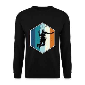 Badminton - Unisex Pullover - Schwarz - Vorne - Alina (178cm) & Michal (187cm)