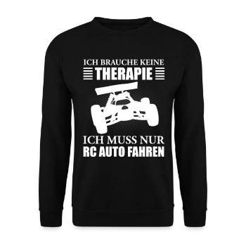 RC Auto Car Modellauto Modellbau Lustiger Spruch - Unisex Pullover - Schwarz - Vorne - Alina (178cm) & Michal (187cm)