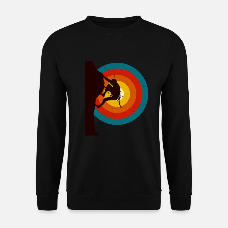 Rock climbing gift climber - Unisex Sweatshirt - black