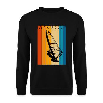 Planche à voile - Sweat-shirt Unisexe - noir - Devant - Alina (178cm) & Michal (187cm)