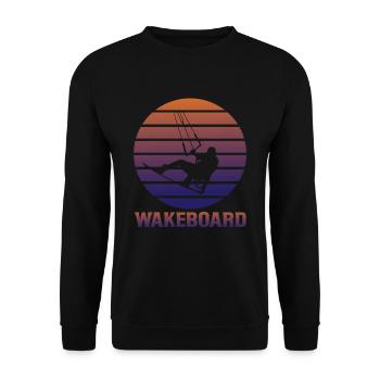 Wakeboard - Unisex Pullover - Schwarz - Vorne - Alina (178cm) & Michal (187cm)