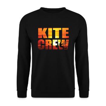 Kitesurfing kite crew - Unisex Sweatshirt - black - Front - Alina (178cm) & Michal (187cm)