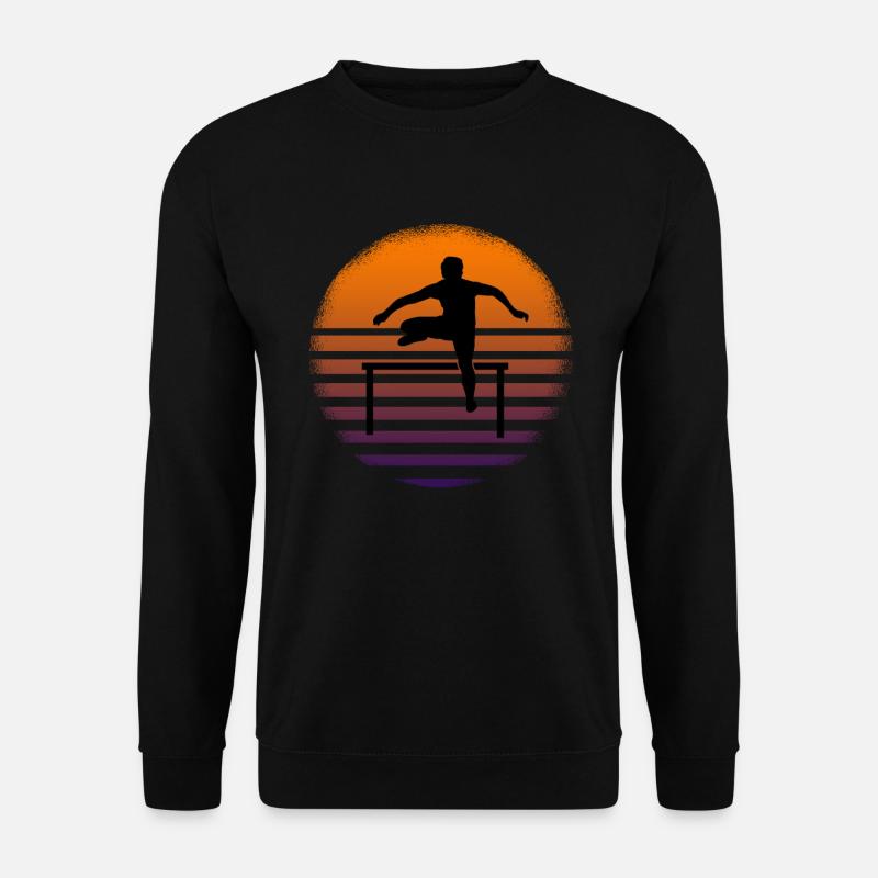 Hürdenlauf - Unisex Pullover - Schwarz