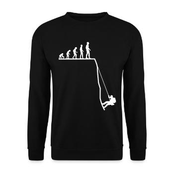 Canyoning Schluchteln Schluchtenwandern Geschenk - Unisex Pullover - Schwarz - Vorne - Alina (178cm) & Michal (187cm)