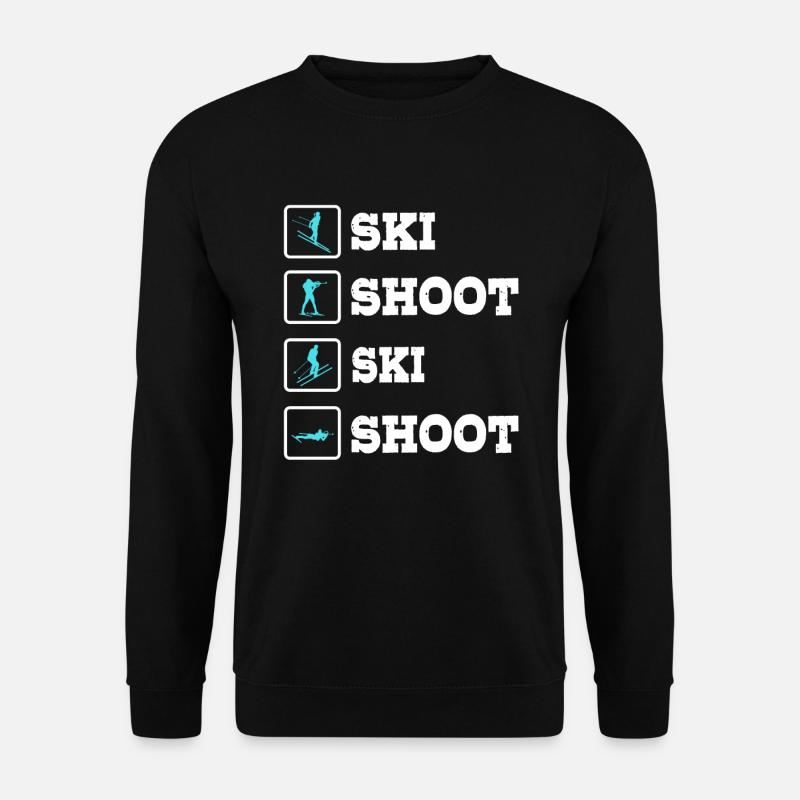 Biathlon - Unisex Pullover - Schwarz