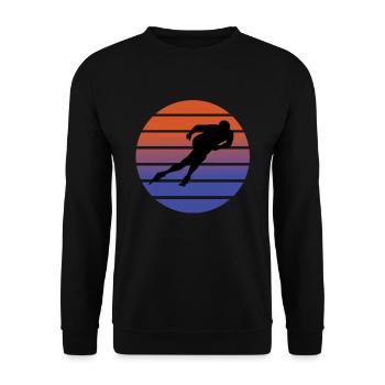 Speed skating - Unisex Sweatshirt - black - Front - Alina (178cm) & Michal (187cm)