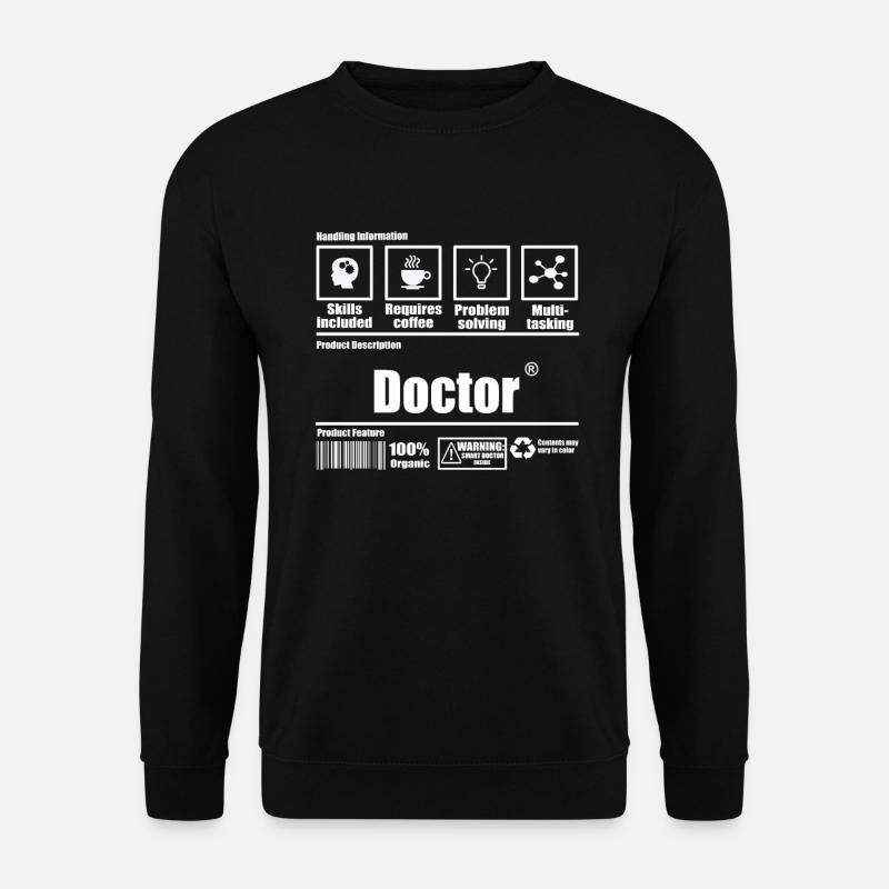 Doktor - Unisex Pullover - Schwarz