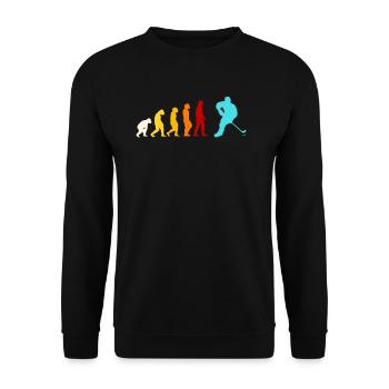 Inlinehockey Evolution Geschenk - Unisex Pullover - Schwarz - Vorne - Alina (178cm) & Michal (187cm)