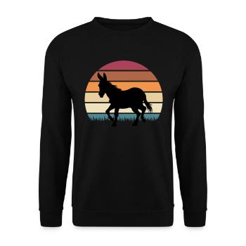 cul - Sweat-shirt Unisexe - noir - Devant - Alina (178cm) & Michal (187cm)