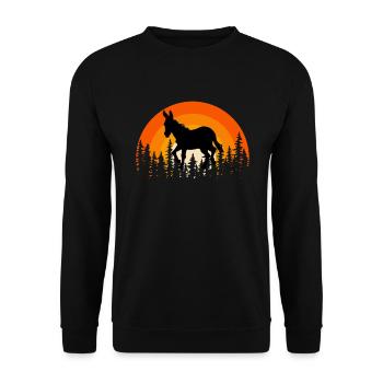 cul - Sweat-shirt Unisexe - noir - Devant - Alina (178cm) & Michal (187cm)