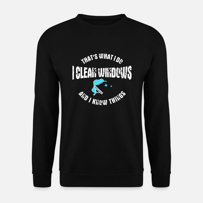 Fensterputzer - Unisex Pullover - Schwarz