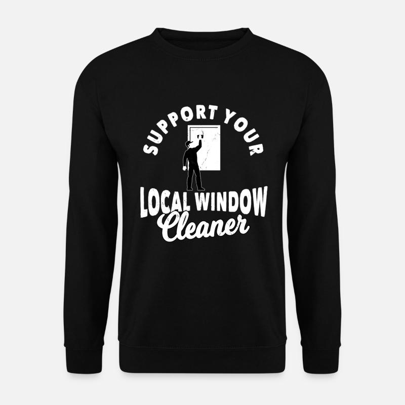 Fensterputzer - Unisex Pullover - Schwarz