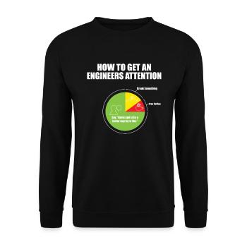 Civil engineer - Unisex Sweatshirt - black - Front - Alina (178cm) & Michal (187cm)