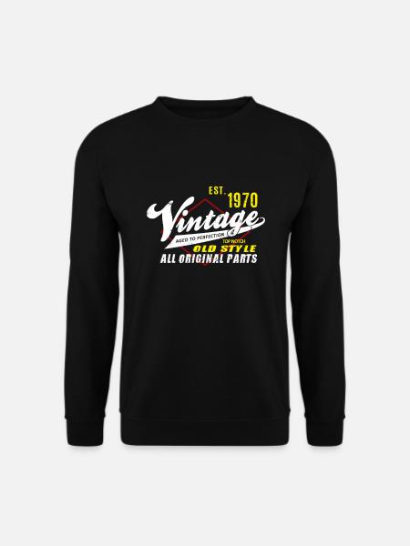 Geburtstag Geschenk Jahrgang 1970 Mann - Unisex Pullover - Schwarz