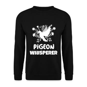 Pigeons éleveurs de pigeons grand-père Pigeon pigeon - Sweat-shirt Unisexe - noir - Devant - Alina (178cm) & Michal (187cm)