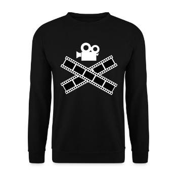 Cadeau de caméra de cinéma de réalisateur de passe-temps - Sweat-shirt Unisexe - noir - Devant - Alina (178cm) & Michal (187cm)