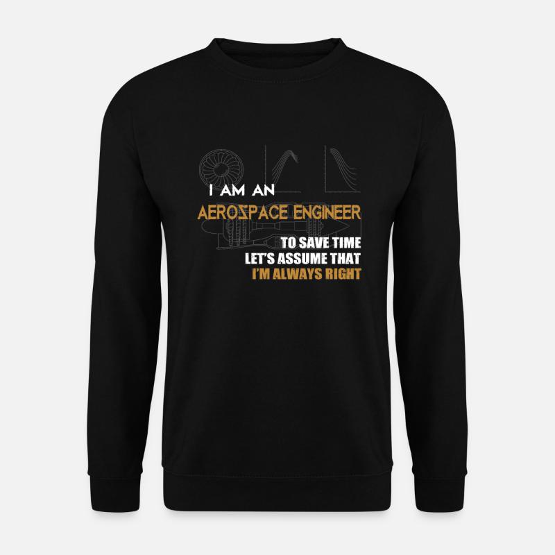 Ingénieur en aérospatiale - Sweat-shirt Unisexe - noir