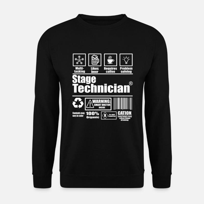 Technicien de scène - Sweat-shirt Unisexe - noir