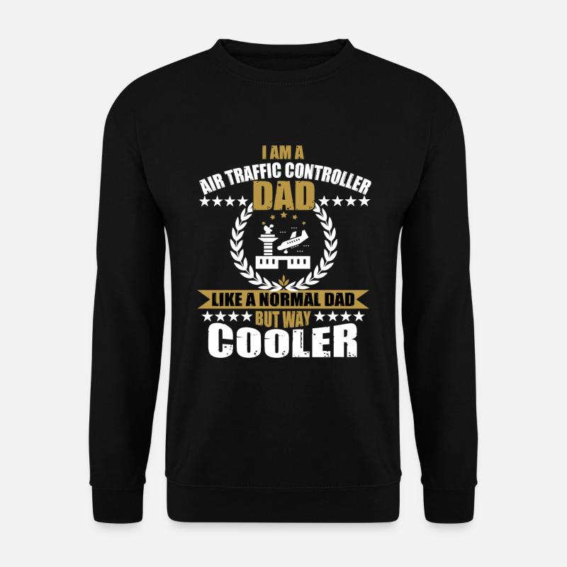 Fluglotse Papa - Unisex Pullover - Schwarz