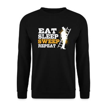 chimney sweeper - Unisex Sweatshirt - black - Front - Alina (178cm) & Michal (187cm)