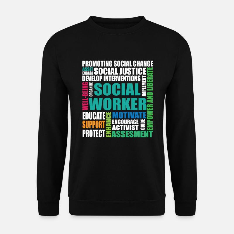 Sozialarbeiter Spruch - Unisex Pullover - Schwarz