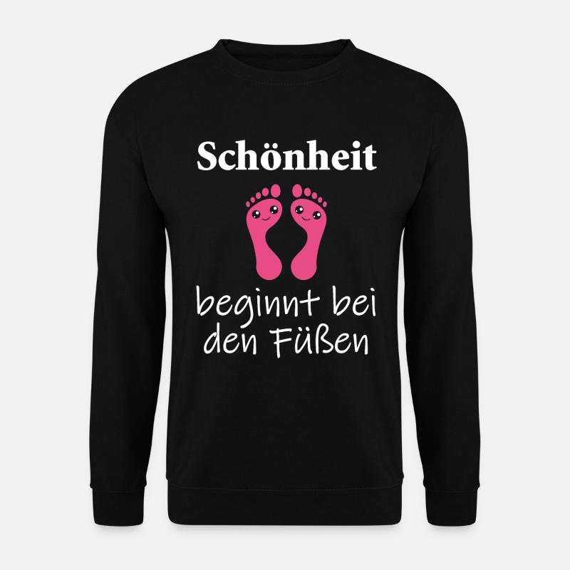 Fußpflege Pediküre Podologe Nagelstudio Geschenk - Unisex Pullover - Schwarz