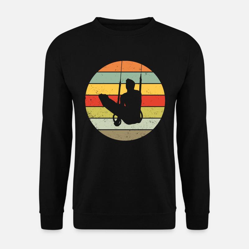 Ringeturnen Ringsport Retro Vintage Geschenk - Unisex Pullover - Schwarz