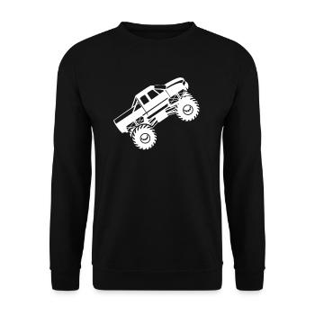 Monster Truck Monster Truck Pickup Van Cadeau - Sweat-shirt Unisexe - noir - Devant - Alina (178cm) & Michal (187cm)