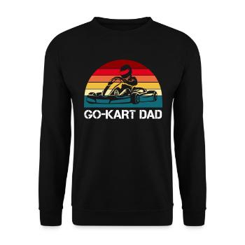 Kart Gokart Kartsport Kartfahrer Papa Geschenk - Unisex Pullover - Schwarz - Vorne - Alina (178cm) & Michal (187cm)