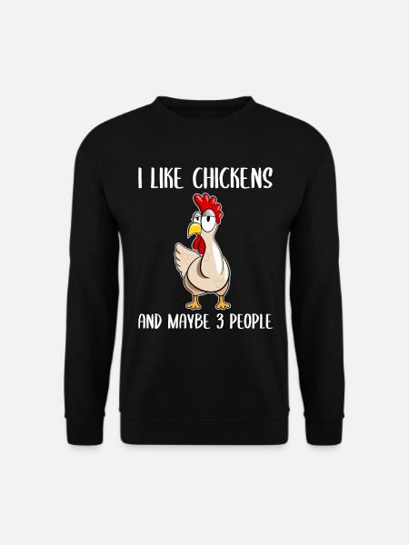 Chicken Saying Funny Chicken Gift Chicken Keeping - Unisex Sweatshirt - black