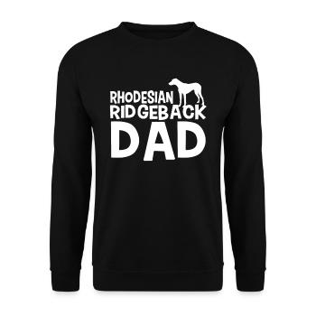 Rhodesian Ridgeback papa chien - Sweat-shirt Unisexe - noir - Devant - Alina (178cm) & Michal (187cm)
