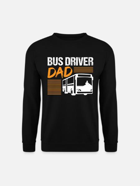 Papa Vater Busfahrer Bus Fahrer Beruf Job Geschenk - Unisex Pullover - Schwarz