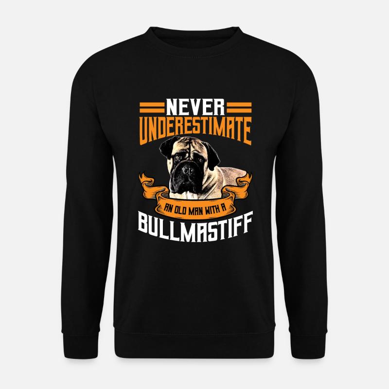 Bullmastiff Geschenk Männer - Unisex Pullover - Schwarz