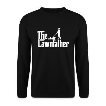 The lawn father gift garden - Unisex Sweatshirt - black - Front - Alina (178cm) & Michal (187cm)