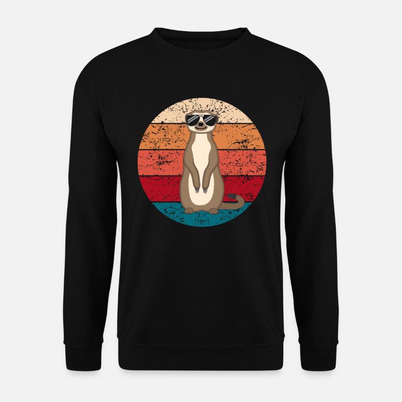 Erdmännchen Lustig Geschenk Damen Herren Kinder - Unisex Pullover - Schwarz