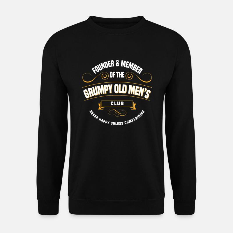Mürrischer Alter Mann - Unisex Pullover - Schwarz