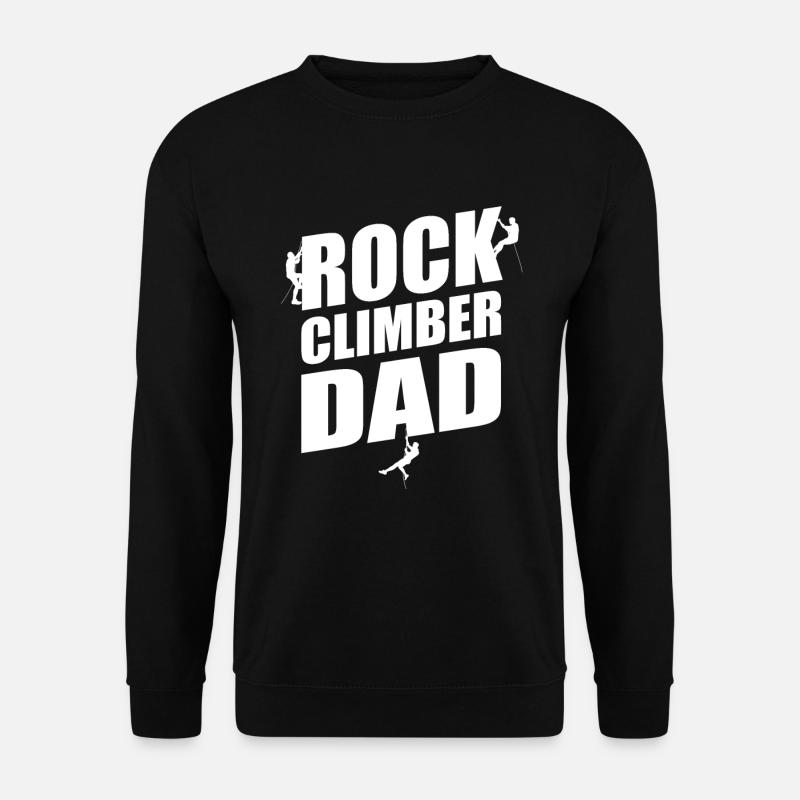 Felskletterer Papa Klettern - Unisex Pullover - Schwarz
