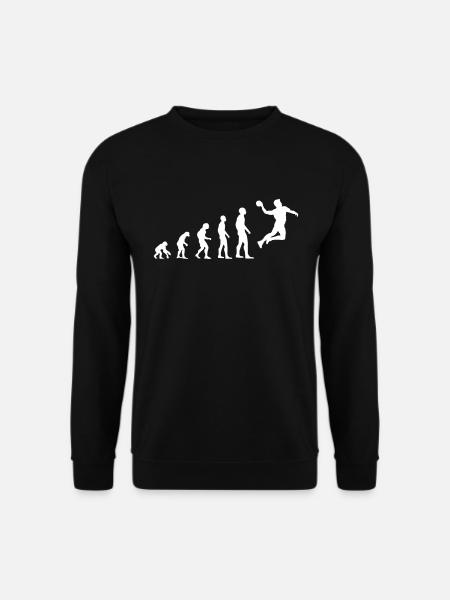 Handball Sport Handballspieler Evolution Geschenk - Unisex Pullover - Schwarz
