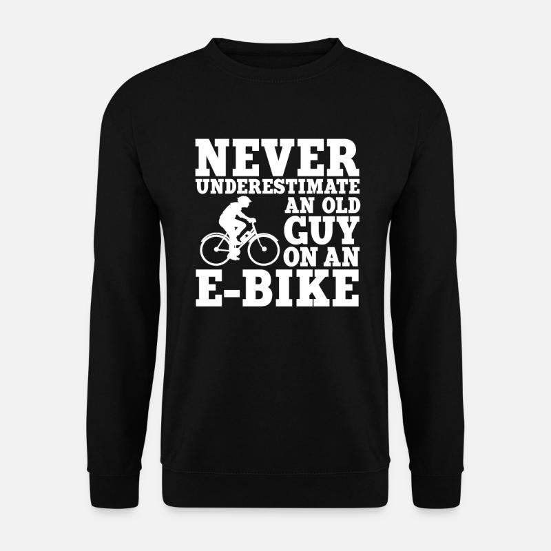 Old Man E-Bike - Unisex Sweatshirt - black