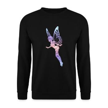 Glitter Fée Elfe Conte de Fées Dames Fille Cadeau - Sweat-shirt Unisexe - noir - Devant - Alina (178cm) & Michal (187cm)