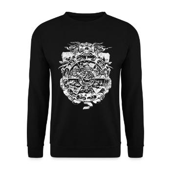 Samsara - Sweat-shirt Unisexe - noir - Devant - Alina (178cm) & Michal (187cm)