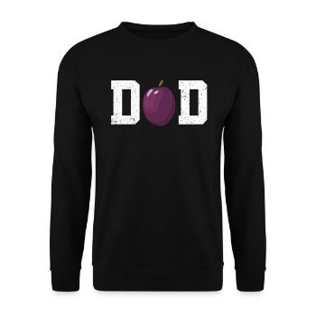 Papa Plum - Unisex Sweatshirt - black - Front - Alina (178cm) & Michal (187cm)