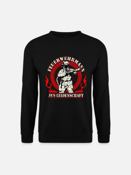 Feuerwehrmann Aus Leidenschaft Feuerwehr - Unisex Pullover - Schwarz