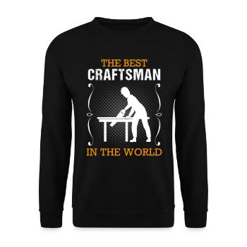 Handwerker Handwerk Beruf Ausbildung Geschenk - Unisex Pullover - Schwarz - Vorne - Alina (178cm) & Michal (187cm)