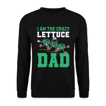 Lettuce Daddy - Unisex Sweatshirt - black - Front - Alina (178cm) & Michal (187cm)