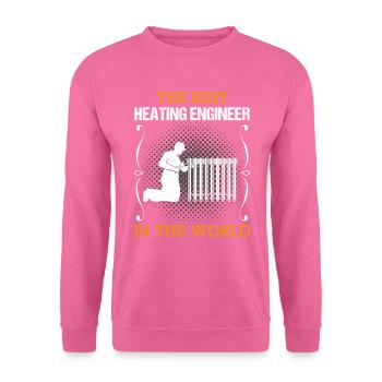 Ingénieur chauffagiste Profession Artisan sanitaire Cadeau - Sweat-shirt Unisexe - rose - Devant