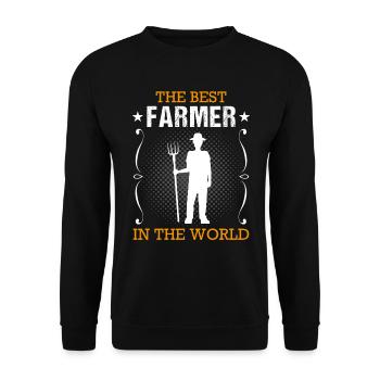 Landwirt Bauer Beruf Landwirtschaft Geschenk - Unisex Pullover - Schwarz - Vorne - Alina (178cm) & Michal (187cm)