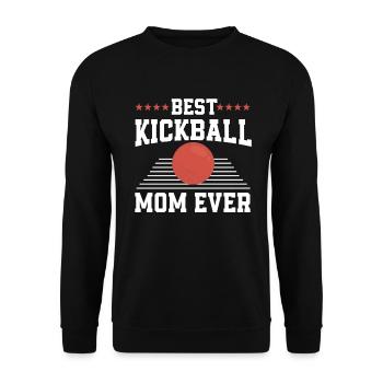 Kickball Maman - Sweat-shirt Unisexe - noir - Devant - Alina (178cm) & Michal (187cm)