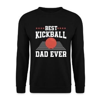 Kickball Papa - Sweat-shirt Unisexe - noir - Devant - Alina (178cm) & Michal (187cm)