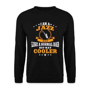 Jazz Dad - Unisex Pullover - Schwarz - Vorne - Alina (178cm) & Michal (187cm)